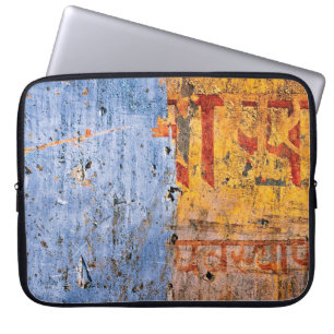 Wand gemalt Graffiti devanagari Laptopschutzhülle