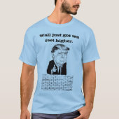 Wand got gerade zehn Fuß höheren Donald- T-Shirt (Vorderseite)
