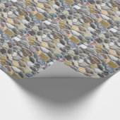 Wand-Kiesmuster Geschenkpapier (Ecke)
