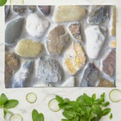 Wand-Kiesmuster Küchentuch (Gefaltet)