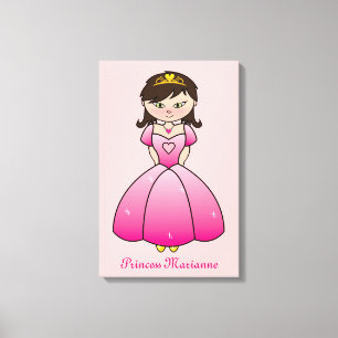 Wand-Kunst Prinzessin-Personalized Girls Room Leinwanddruck