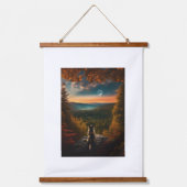 Wand Kunst Wandteppich Mit Holzrahmen (Vorderseite)