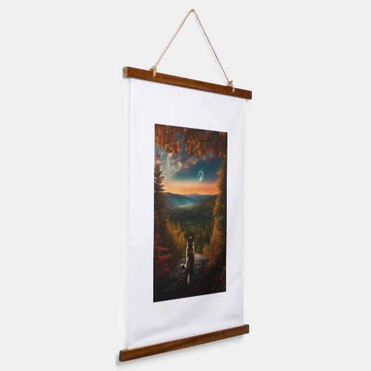 Wand Kunst Wandteppich Mit Holzrahmen (Gewinkelt)