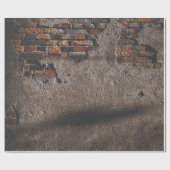 Wand mit gebrochenen Ziegeln Geschenkpapier (Flach)