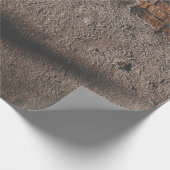 Wand mit gebrochenen Ziegeln Geschenkpapier (Ecke)