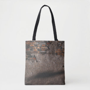 Wand mit gebrochenen Ziegeln Tasche