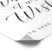 Wand Streamers senden kalligraphisches Hochzeitsze Poster (Ecke)