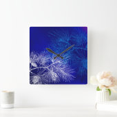 Wand-Uhr für blaue und weiße Pine Quadratische Wanduhr (Zuhause)