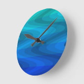 Wand-Uhr für tiefe Ozeanwellen Runde Wanduhr (Winkel)