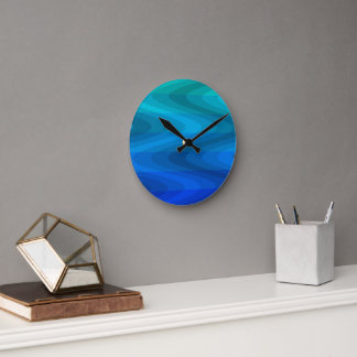 Wand-Uhr für tiefe Ozeanwellen Runde Wanduhr