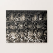 Wand voller Schädel und Knochen in der Knochenkape Puzzle (Horizontal)