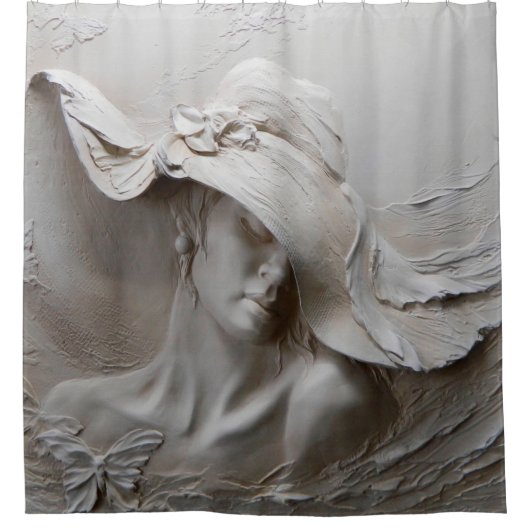 Wand-Wandmalerei 3d Illusion 3d,Hintergrund,Kunst, Duschvorhang (Vorderseite)