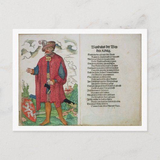 Wandalus, König der Hüftfraktion, ab "Herkunft der Postkarte (Vorderseite)