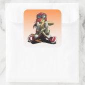 Wandaufkleber Quadratischer Aufkleber (Tasche)