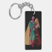 WANDAVISION Akryllischer Schlüsselanhänger, Rectan Schlüsselanhänger (Vorderseite links)