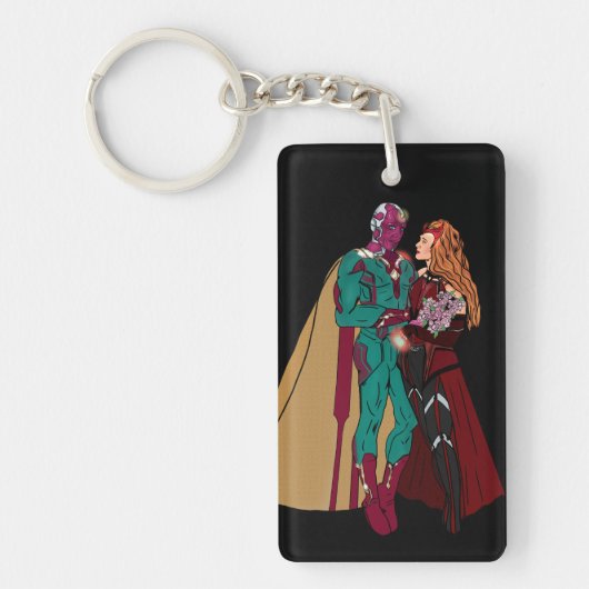 WANDAVISION Akryllischer Schlüsselanhänger, Rectan Schlüsselanhänger (Vorderseite)