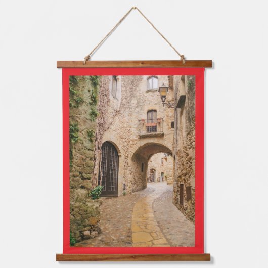 Wandband aus Holzrahmen Wandteppich Mit Holzrahmen (Vorderseite)