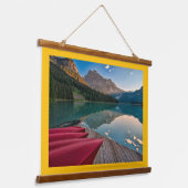 Wandband aus Holzrahmen Wandteppich Mit Holzrahmen (Gewinkelt)