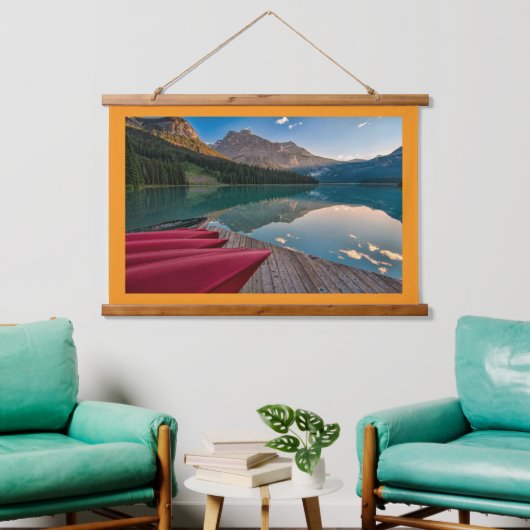 Wandband aus Holzrahmen Wandteppich Mit Holzrahmen (Wohnzimmer)