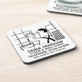 Wandbefestigung Getränkeuntersetzer (Linke Seite)