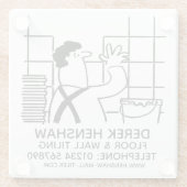 Wandbefestigung Glasuntersetzer (Rückseite)