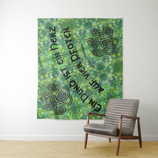 Wandbehang Celtic mit Spruch Wandteppich (Beispiel)