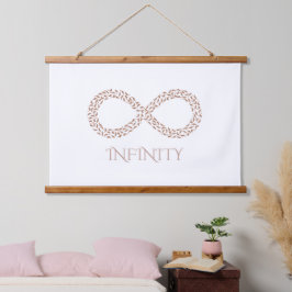 Wandbehang mit Blatt-Unendlichkeitssymbol
