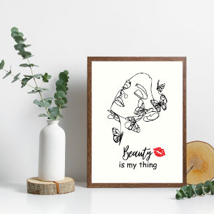 Wandbild für Visagisten, Schönheitssalon  Poster