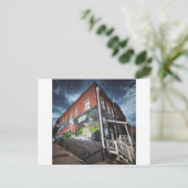 Wandbild in Covington auf historischem Backsteinge Postkarte (Stehend Vorderseite)