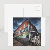 Wandbild in Covington auf historischem Backsteinge Postkarte (Vorne/Hinten)