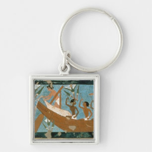 Wandbild vom Grab von Ipuy, Thebes, depic Schlüsselanhänger