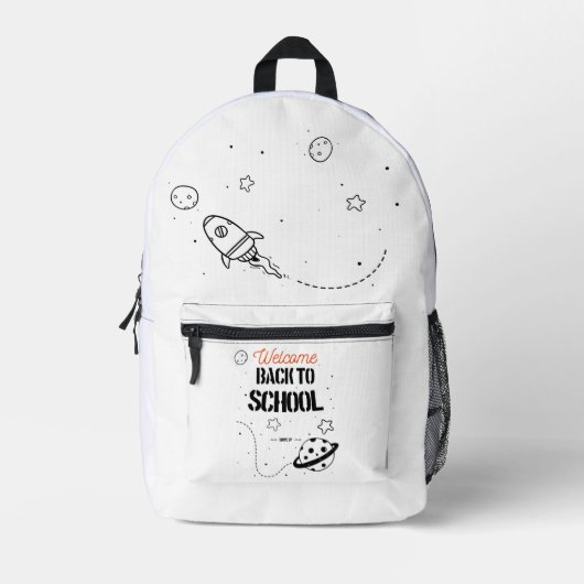 Wanddekal Bedruckter Rucksack (Vorderseite)