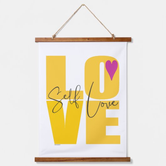 ♡ Wanddekor an der Inspirationswand Wandteppich Mit Holzrahmen (Vorderseite)