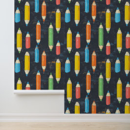 Wanddekor der Schule oder des Kindergartens - farb Tapete