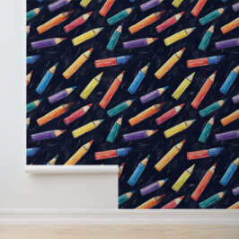 Wanddekor der Schule oder des Kindergartens - farb Tapete