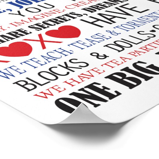 Wanddekor Poster (Ecke)