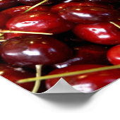 Wanddekoration aus Kirschholz auf der Leinwand Poster (Ecke)