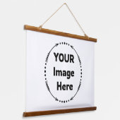 Wanddekoration: Ihr Bild hier Wandteppich Mit Holzrahmen (Gewinkelt)