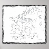 Wanddekoration mit Bleistift Poster (Vorne)