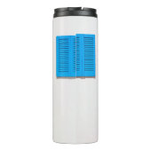 Wanddekoration mit Blumen im ethnischen Stil. Gart Thermosbecher (Rückseite)