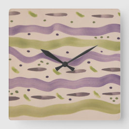 Wanddekoration Quadratische Wanduhr