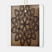 Wanddekoration Tambourine Keramikornament (Links)