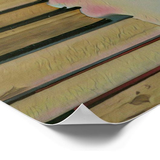 Wanddekore lesen poster (Ecke)