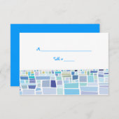 Wände Israel Bar Bat Mitzvah Escortkarte Einladung (Vorne/Hinten)