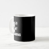 Wände sind zum Klettern da Boulder Tee  Kaffeetasse (Vorderseite Links)