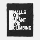 Wände sind zum Klettern geeignet Fleecedecke (Vorderseite)
