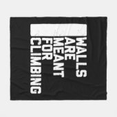 Wände sind zum Klettern geeignet Fleecedecke (Vorderseite (Horizontal))