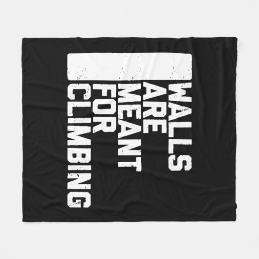 Wände sind zum Klettern geeignet Fleecedecke (Vorderseite (Horizontal))