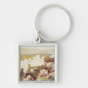 Wände von altem Samos, Cephalonia, 19. Jahrhunder Schlüsselanhänger