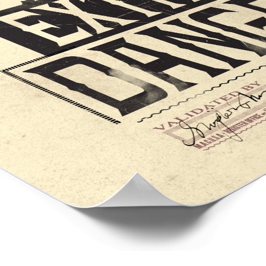 Wanded & Extrem gefährliches Gewollt Poster - Schw (Ecke)